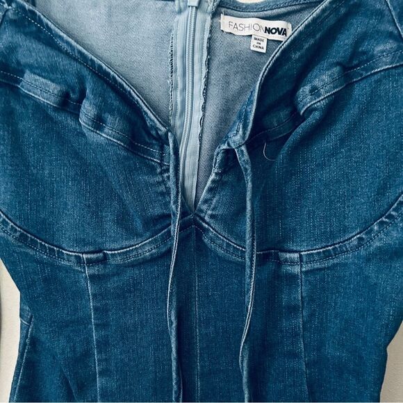 Blue Denim Dress/Skort XS - Picture 8 of 9